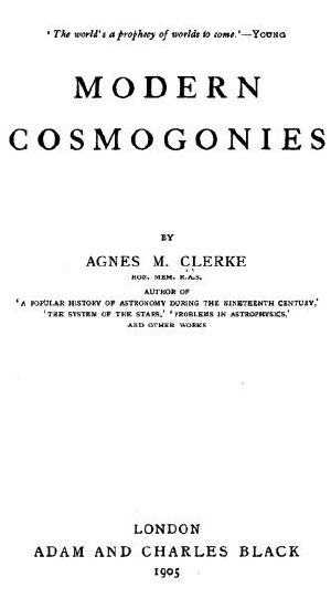 [Gutenberg 64537] • Modern cosmogonies